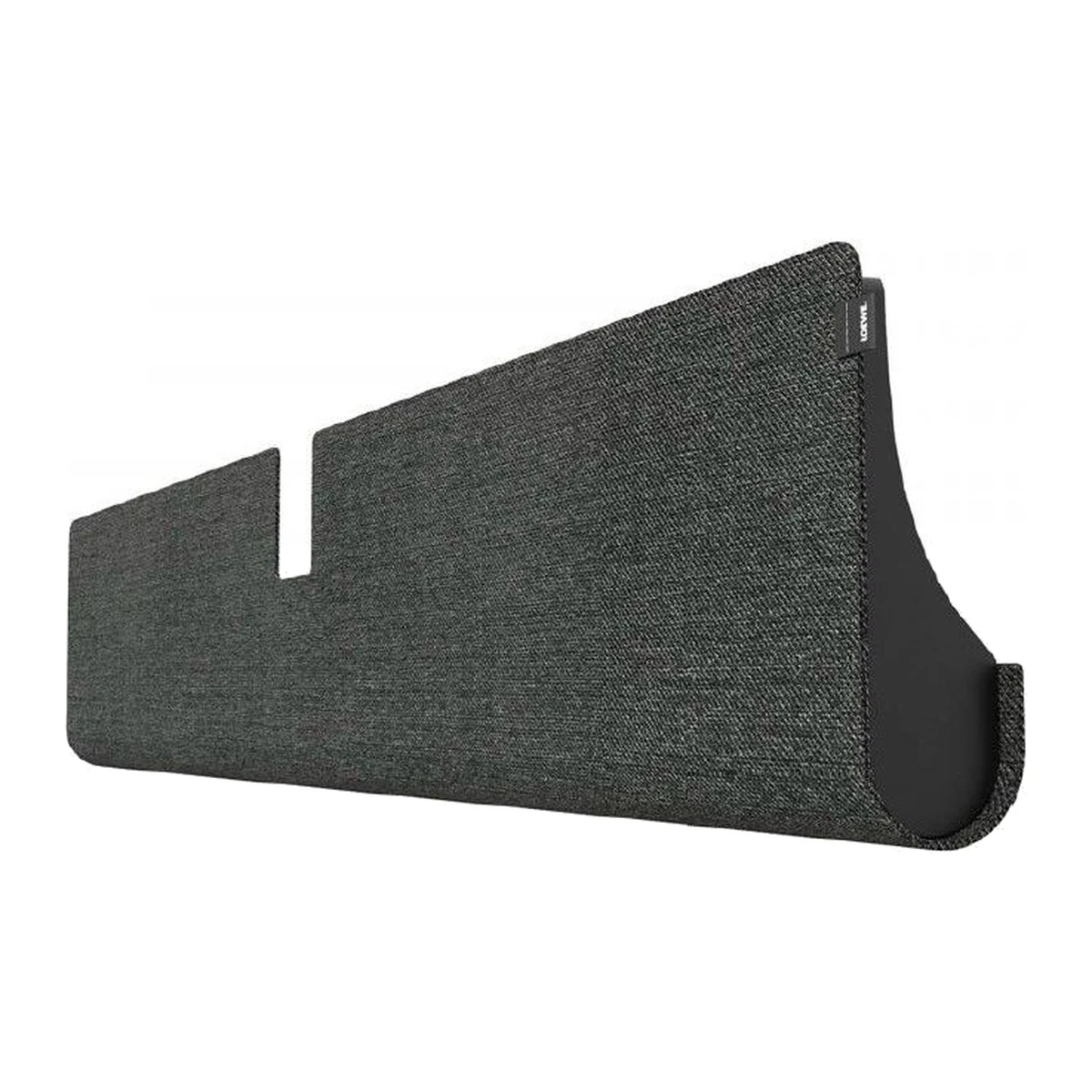 Loewe klang bar i in Basalt Grey, Frontansicht mit Akustikstoff-Bezug