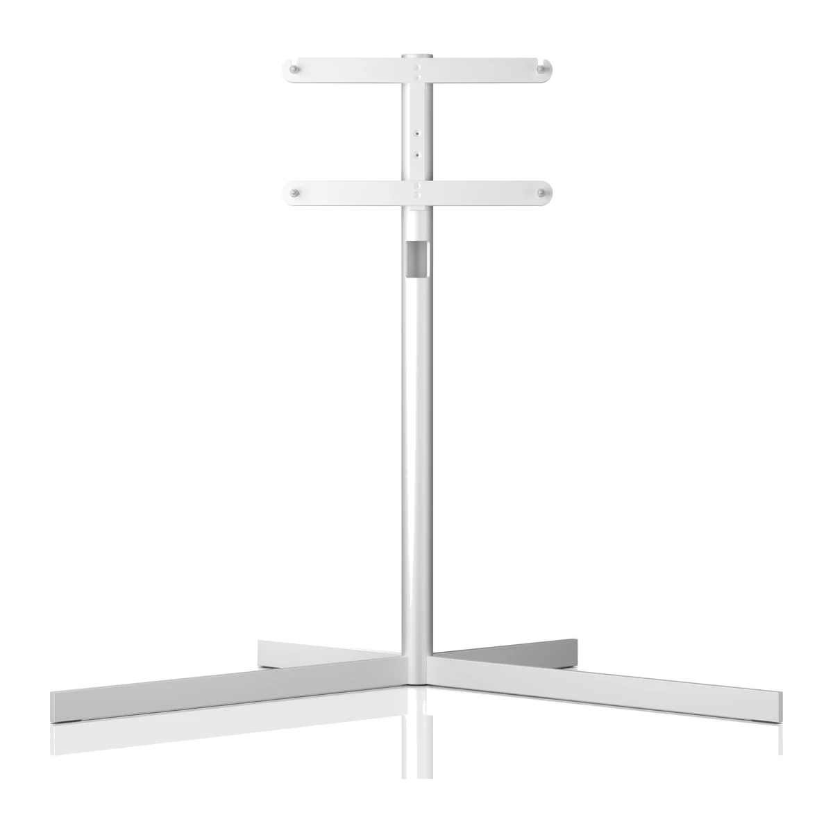 Loewe Motor-Standfuss stellar 77-83 in Aluminium, Frontansicht