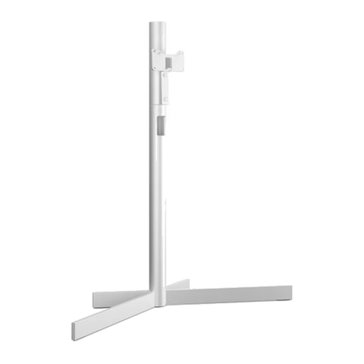 Loewe floor stand motor stellar 42-55, motorisierter Standfuss in Aluminium, Seitenansicht