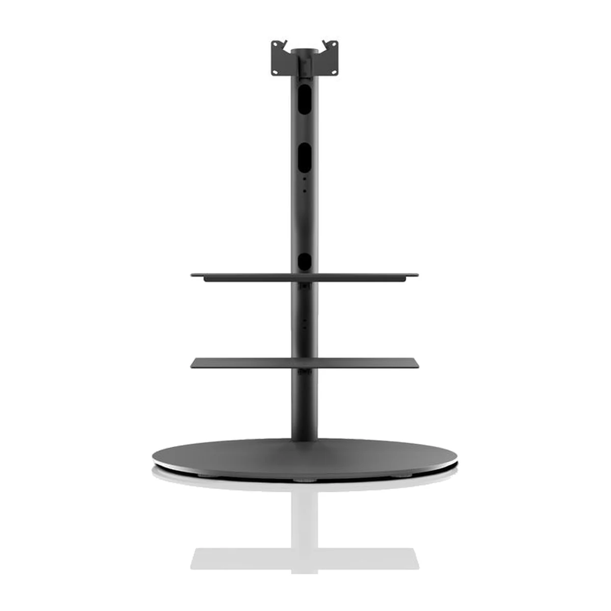Loewe floor stand flex mit zwei Trägern für Soundbar und Geräteablage