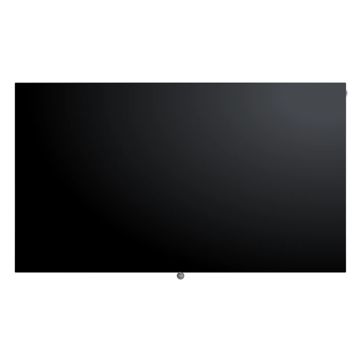Loewe inspire 77 dr+ in Basalt Grey, 77-Zoll-OLED-Fernseher an der Wand