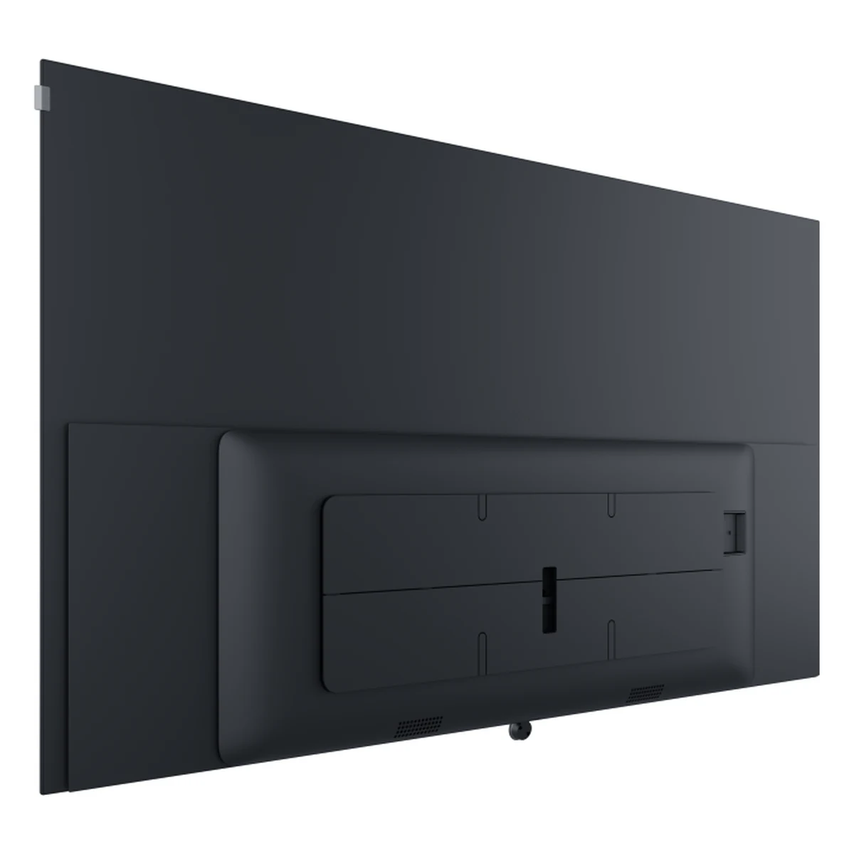 Loewe inspire 77 in Basalt Grey, Rückansicht mit Anschlüssen