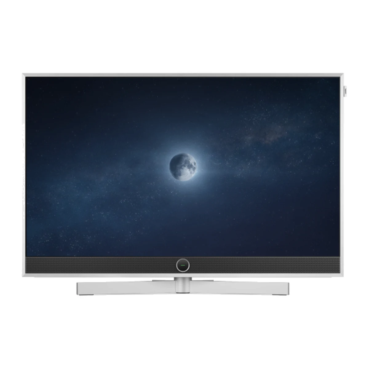 Loewe stellar 42 dr+ in gebürstetem Aluminium mit Beton-Abdeckung, OLED-Fernseher 42 Zoll