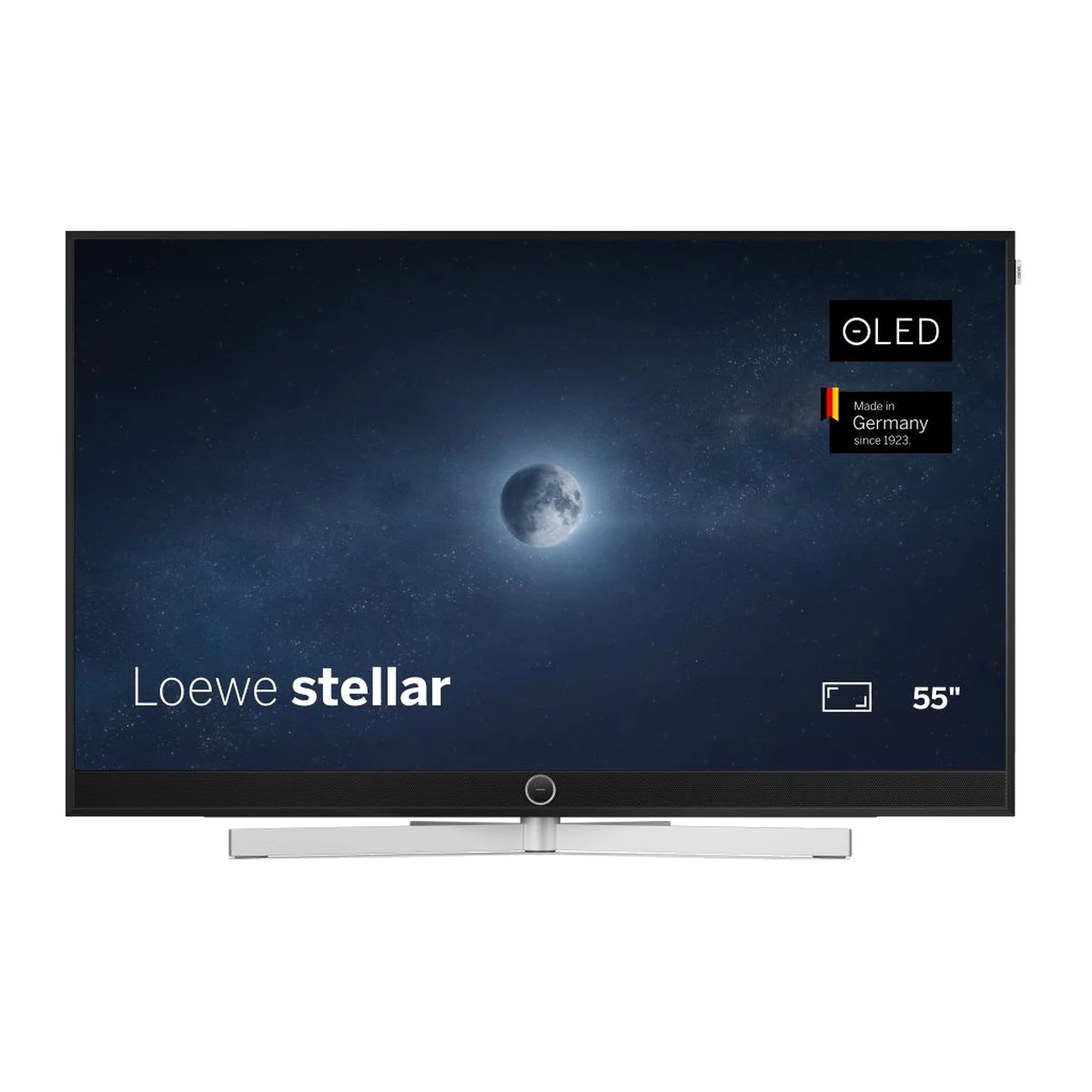 Loewe stellar 55 in alu black mit Lava, OLED-Fernseher 55 Zoll