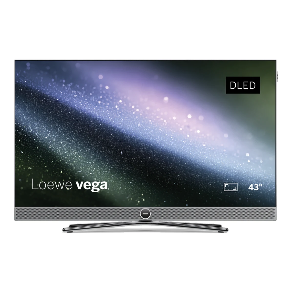 Loewe vega 43 in alu brushed (Silber), 4K-Fernseher mit 43 Zoll