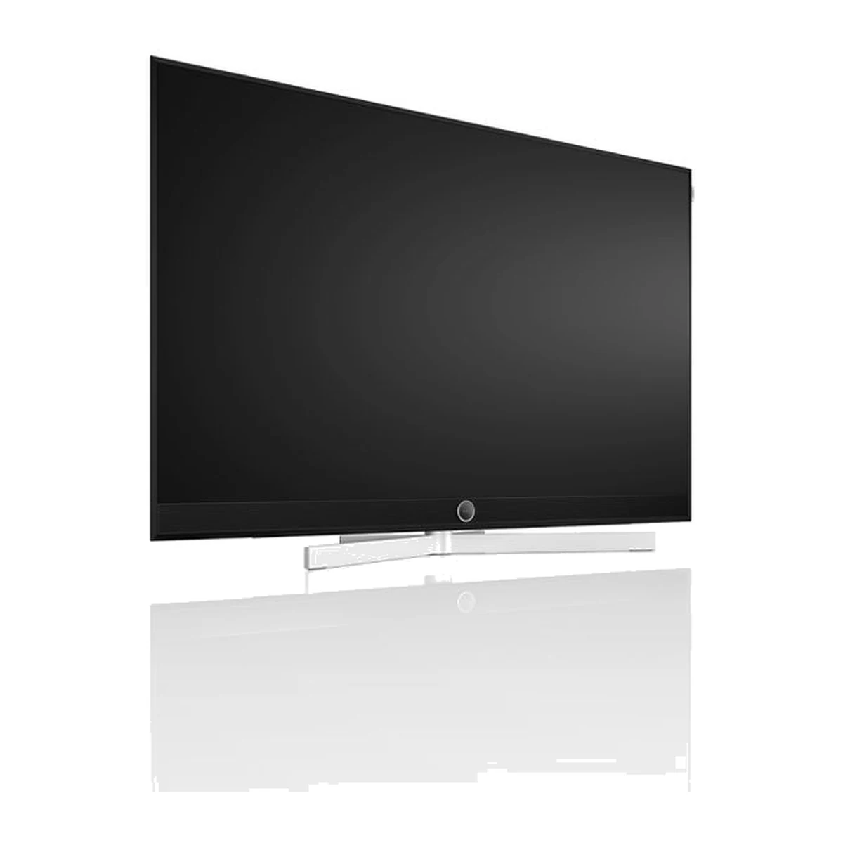 Loewe stellar 55 dr+ OLED-Fernseher im Finish alu black mit Lava-Rückwand
