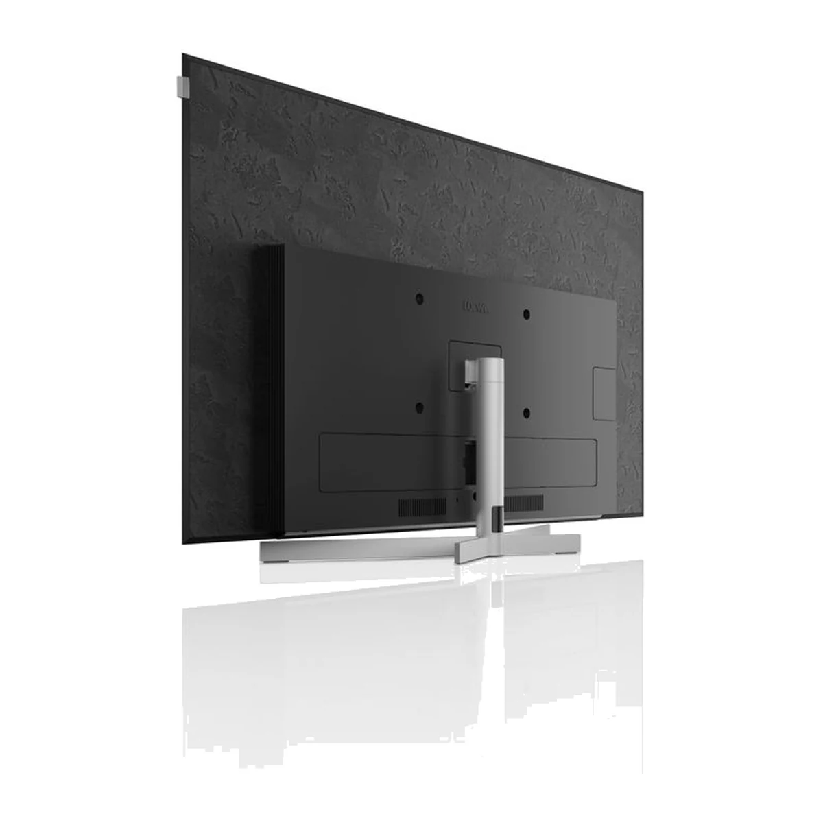 Loewe stellar 55 dr+ OLED-Fernseher im Finish alu black mit Lava-Rückwand