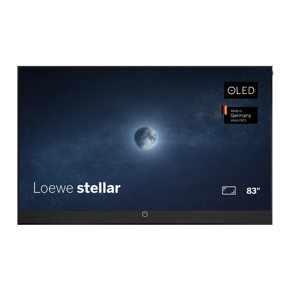 Loewe stellar 83 in Aluminium schwarz, OLED-Fernseher 83 Zoll