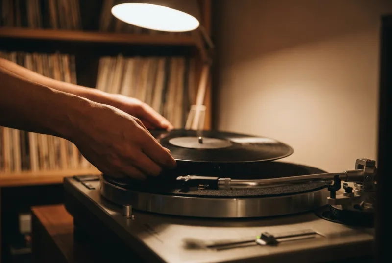 Plattenspieler und Vinyl
