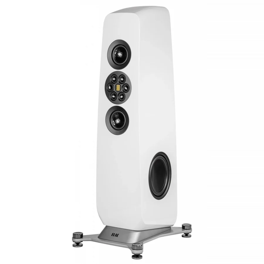 ELAC Concentro M807, Weiss-Grau Hochglanz