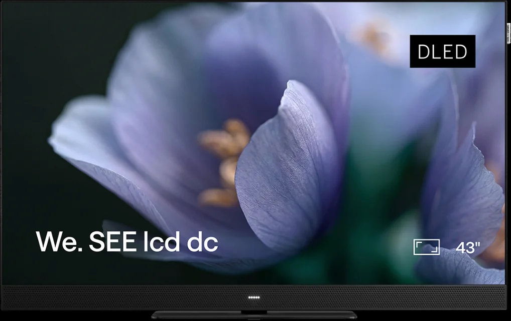 Loewe We. SEE 43 dc Fernseher - Frontansicht