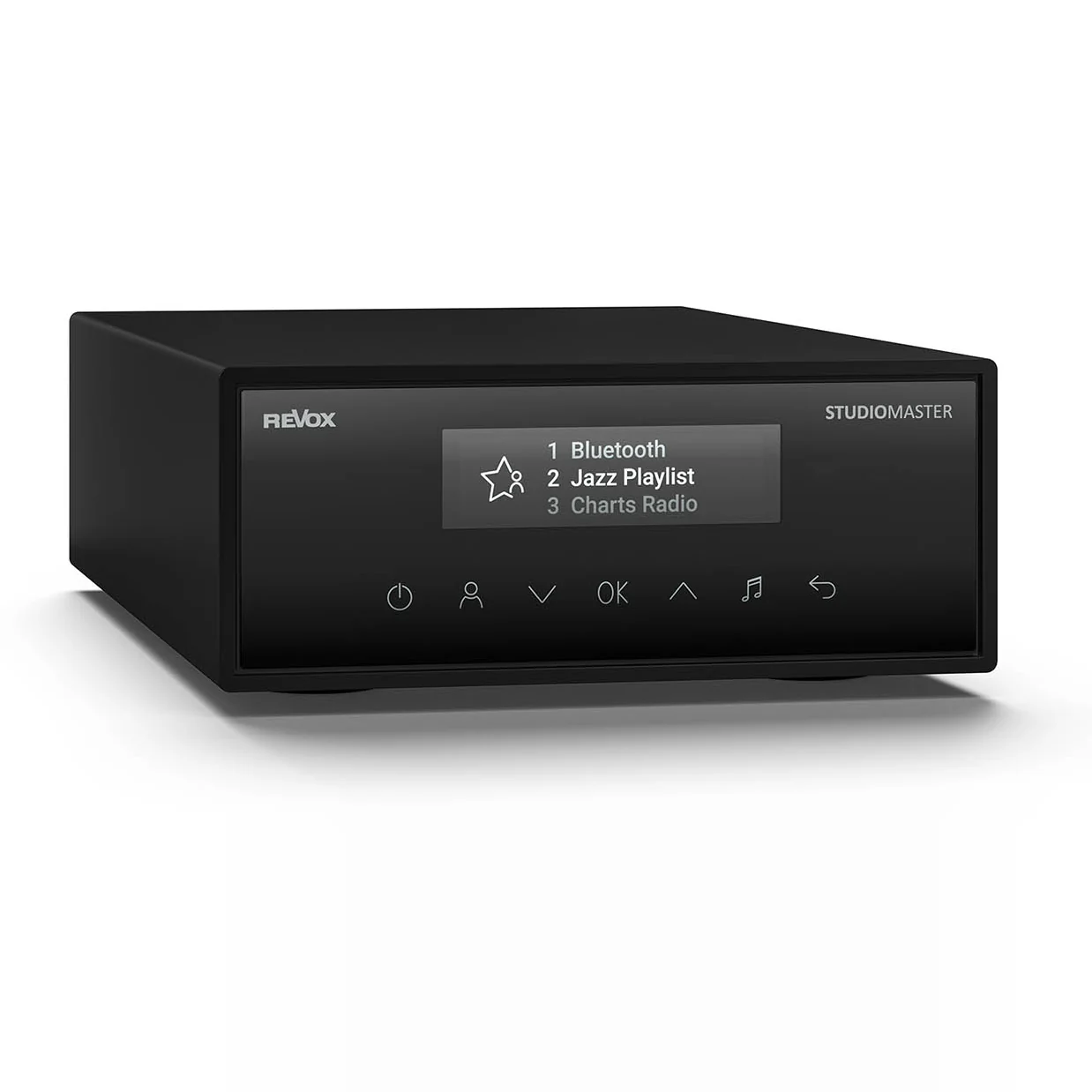 Revox STUDIOMASTER M500 schwarz, Schrägansicht