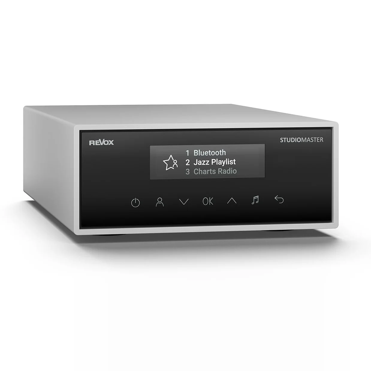 Revox STUDIOMASTER M500 silber, Schrägansicht