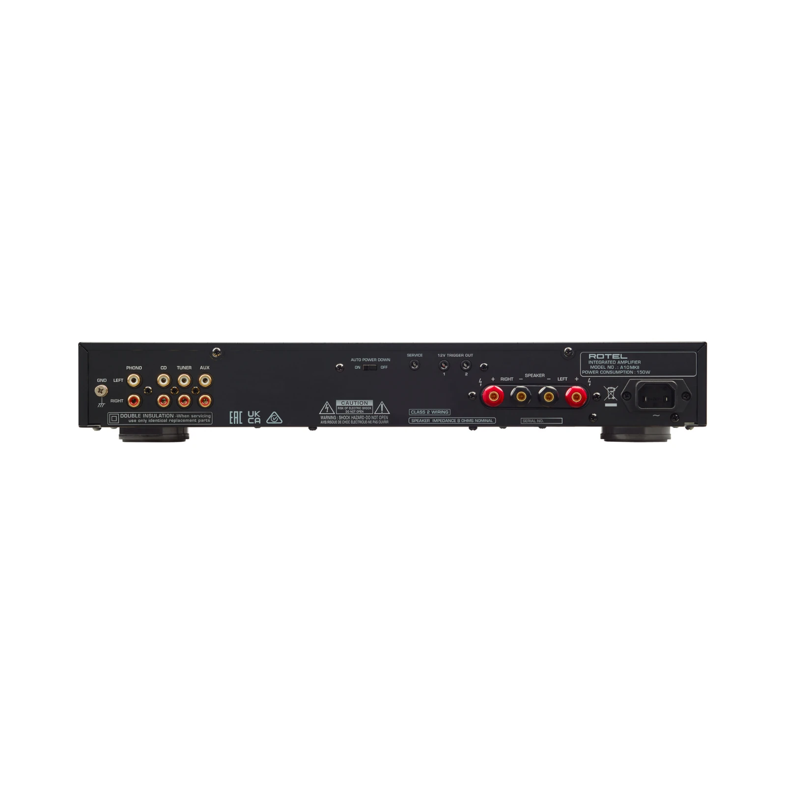 Rotel A10 MkII - Rückseite