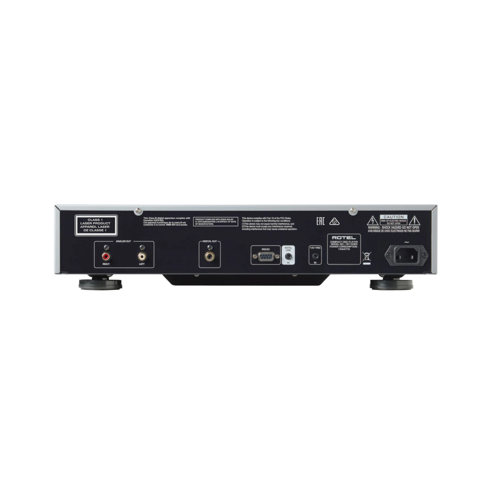 Rotel CD14 MkII - Rückseite