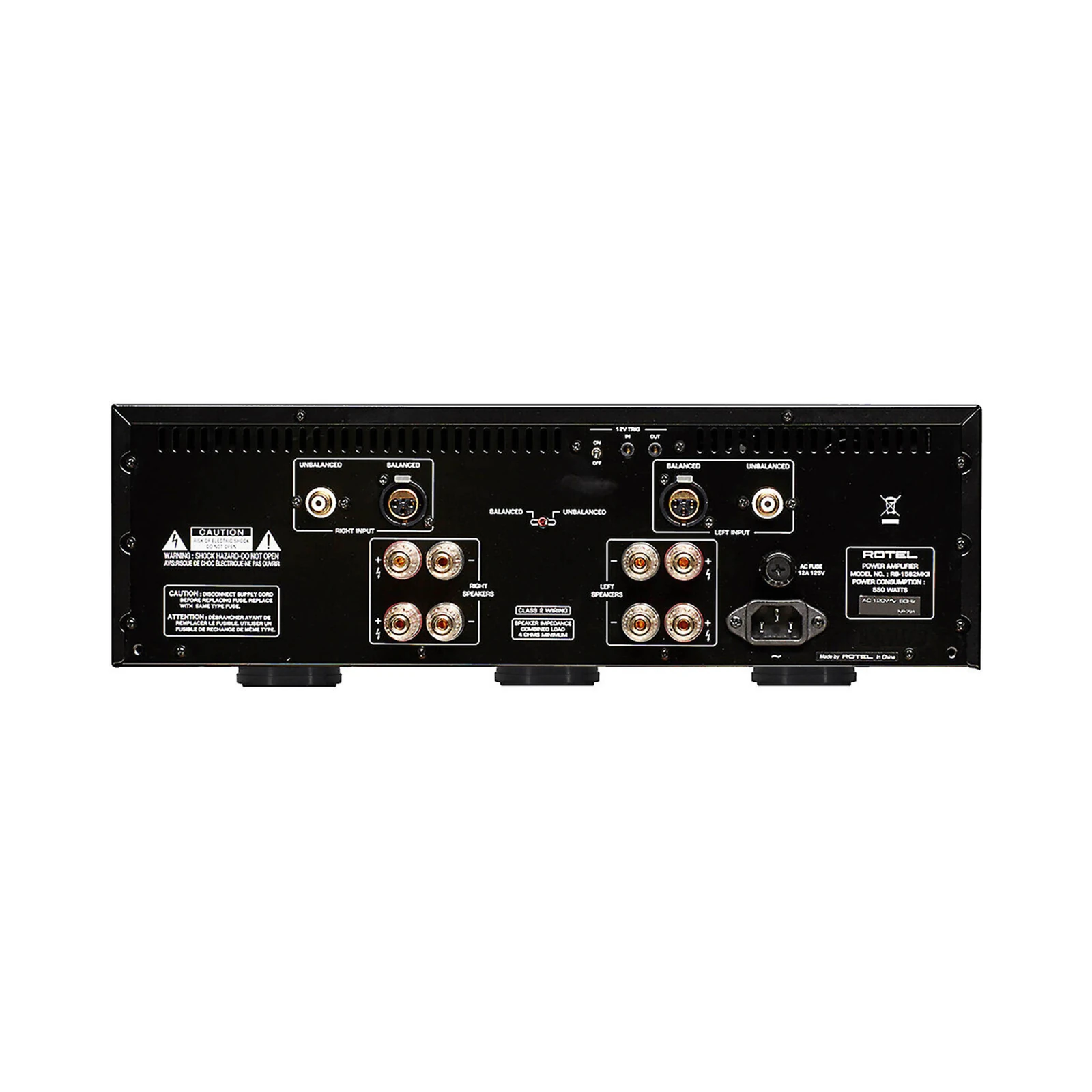Rotel RB-1582 MkII - Rückseite