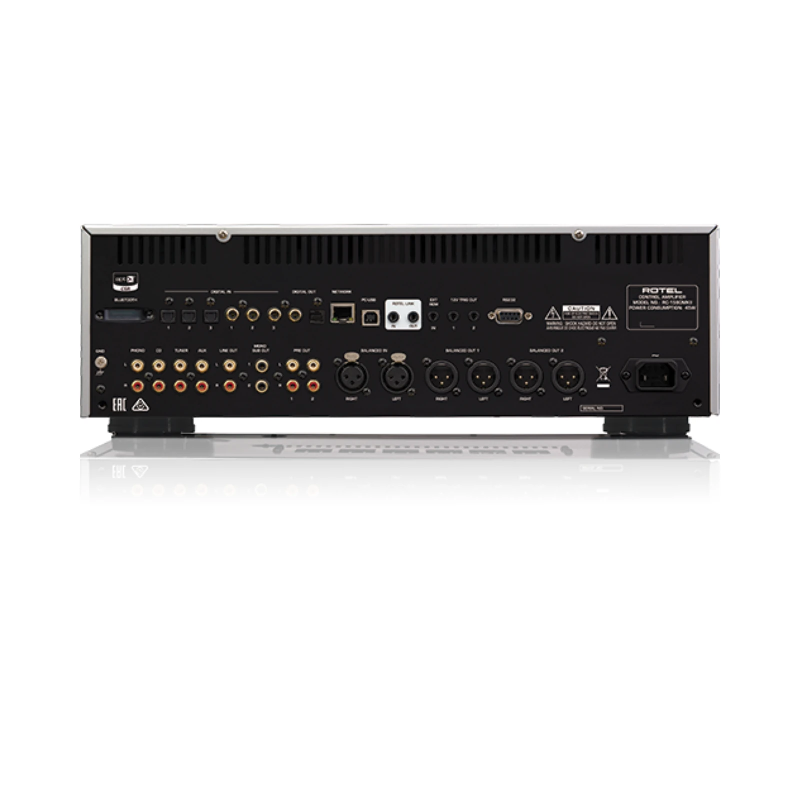 Rotel RC-1590 MkII - Rückseite