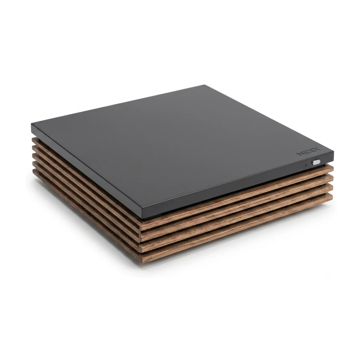 Ruark R-CD100 Swiss Edition in Fused Walnut mit schwarz anodisierter Deckplatte