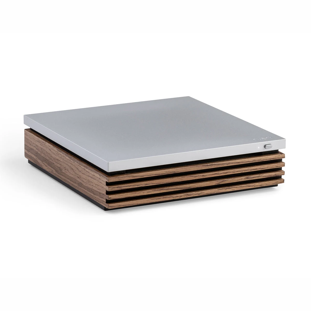 Ruark R-CD100 CD-Player in Fused Walnut mit Aluminium-Deckplatte