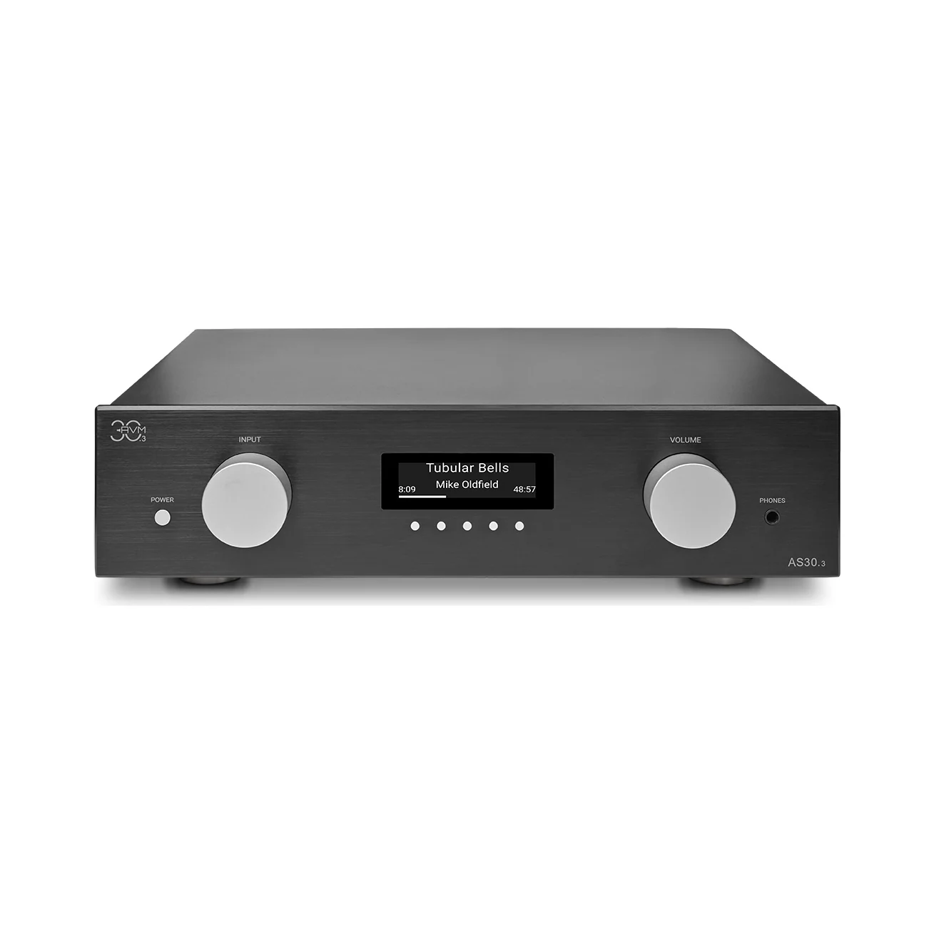AVM AS 30.3 in Alu Black, Ansicht von schräg oben