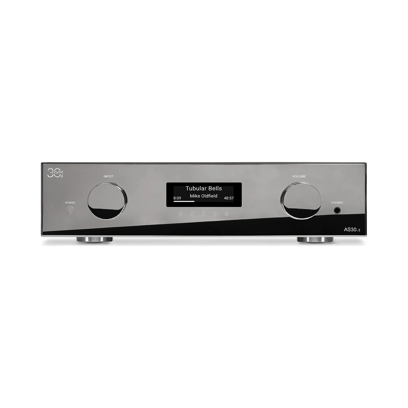 AVM AS 30.3 Streaming-Vollverstärker in der Cellini-Ausführung mit verchromter Front