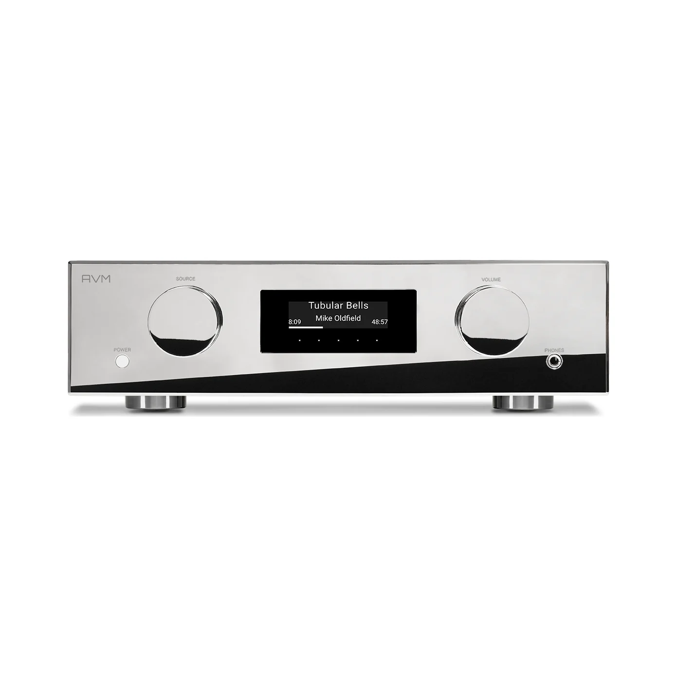 AVM AS 5.3 in Cellini (silber), Ansicht von vorn