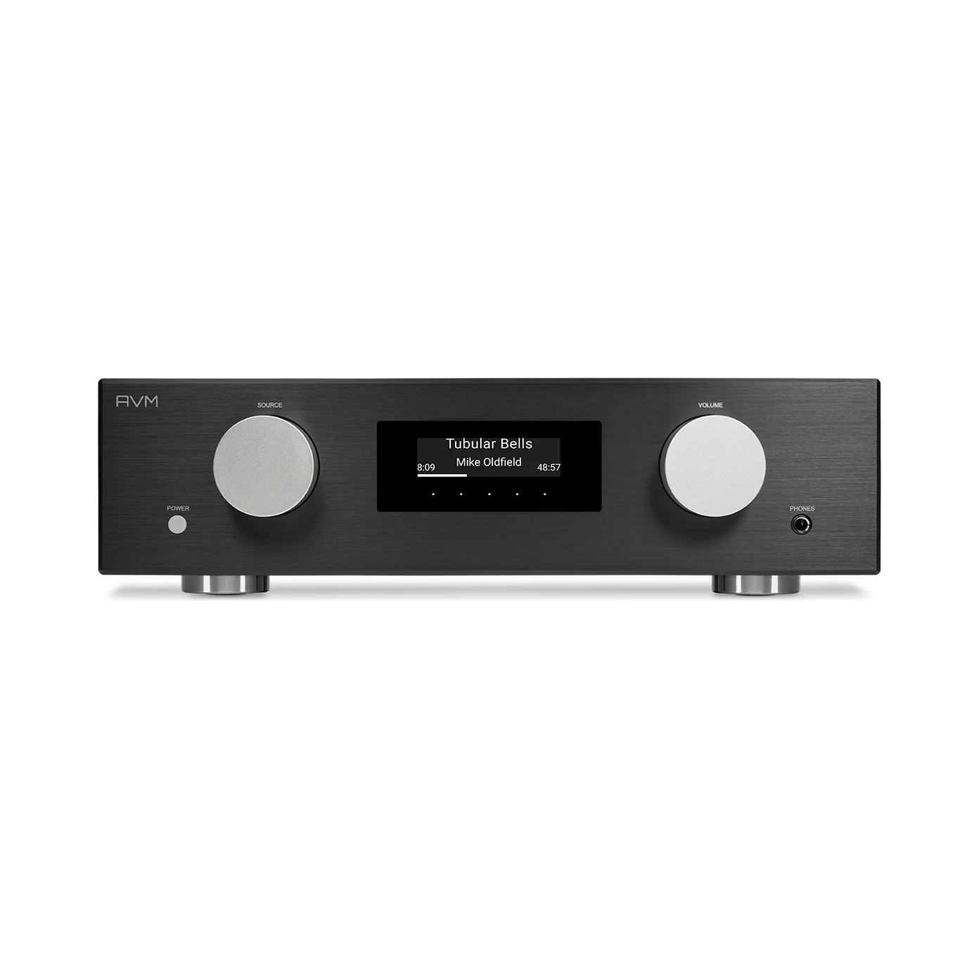 AVM AS 5.3 in Alu Black (schwarz), Ansicht von vorn