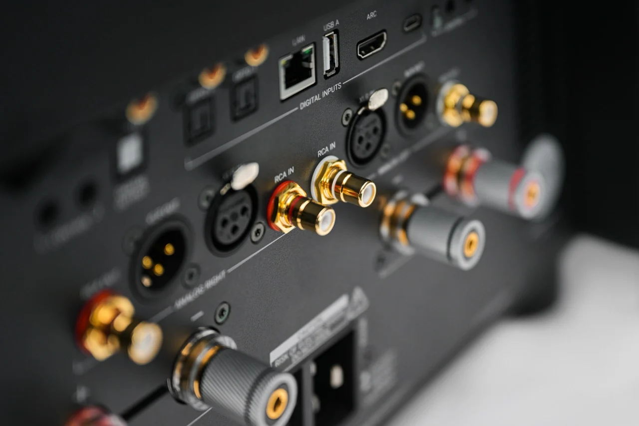 AVM AS XL, Anschlussfeld aus der Nähe