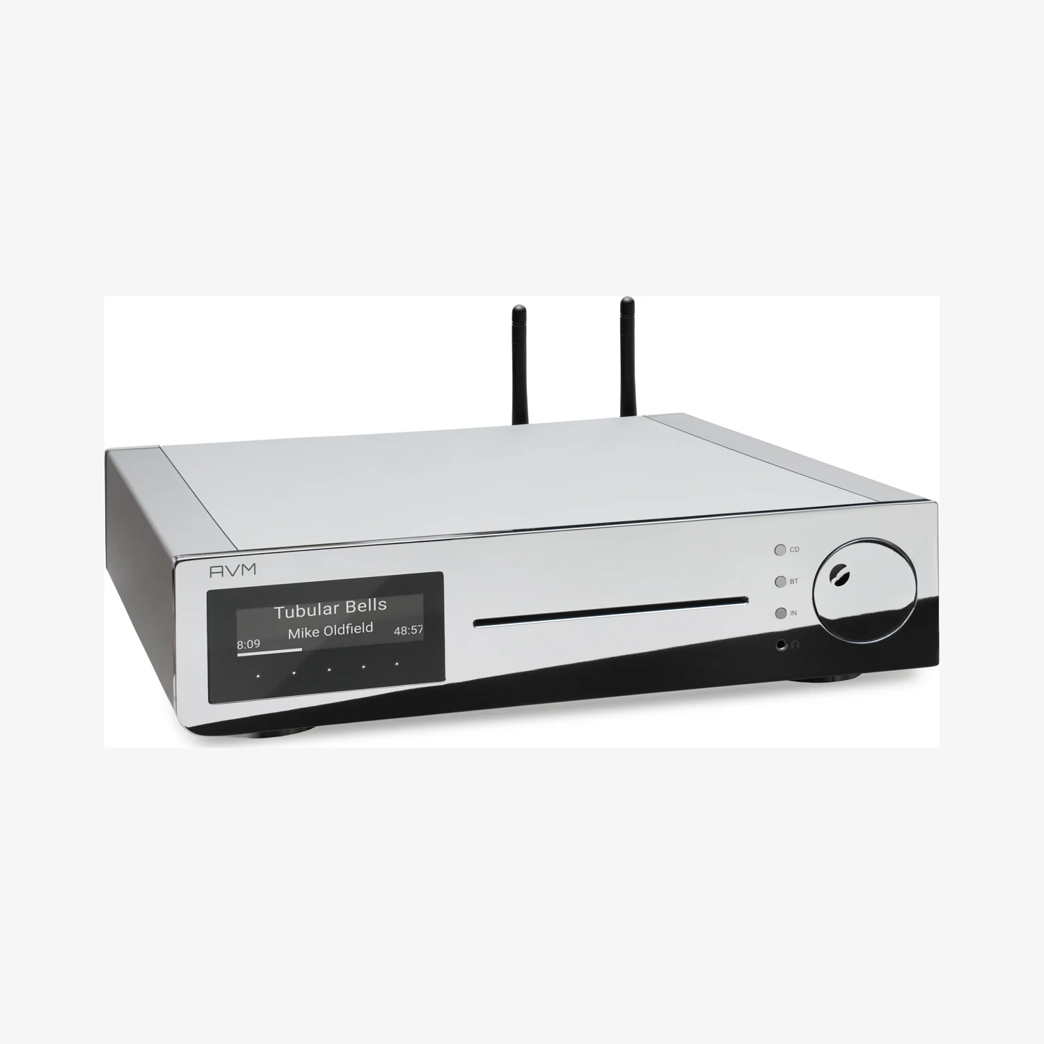 AVM CS 2.3 Streaming-CD-Receiver in der Cellini-Ausführung mit verchromter Front