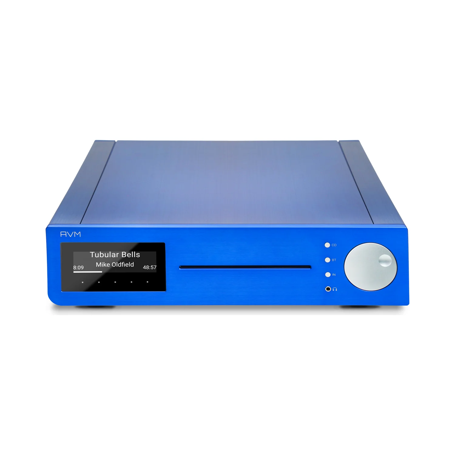 AVM CS 2.3 Streaming-CD-Receiver in der Sonderedition LaBleu mit blau eloxierter Front