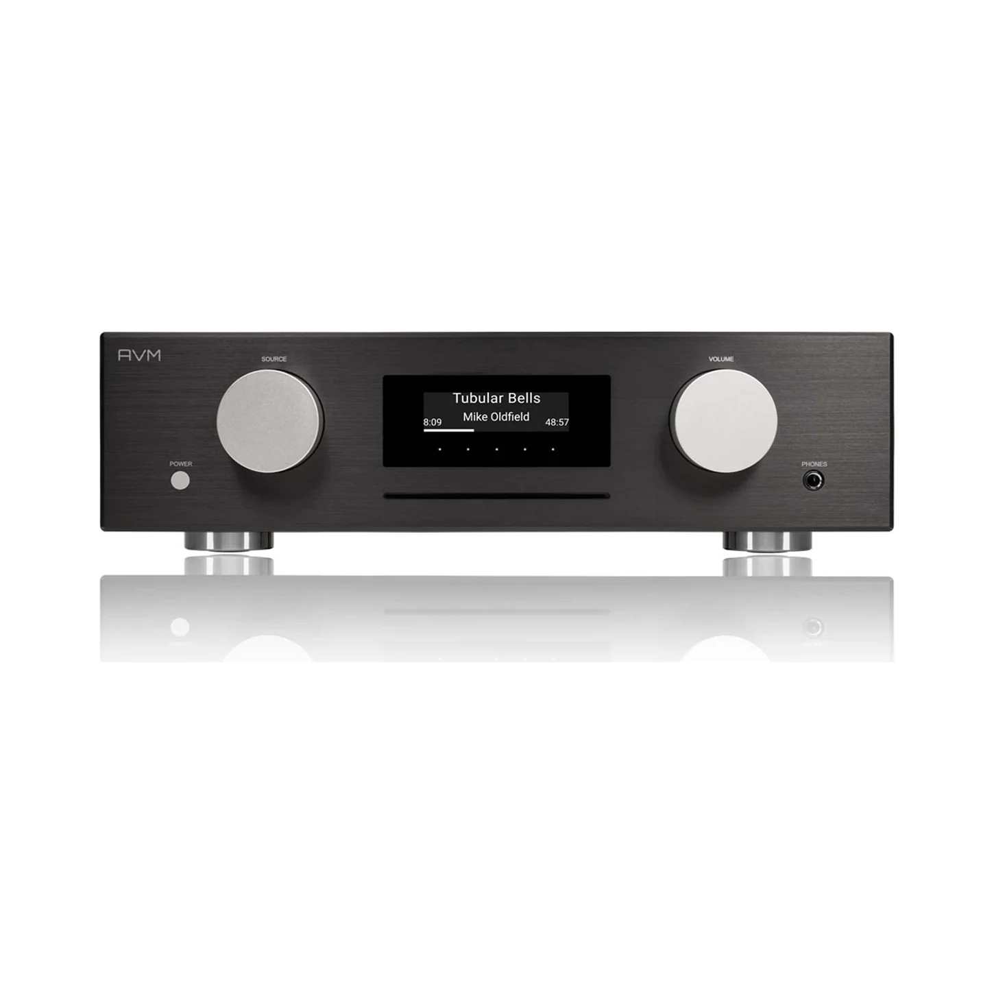 AVM CS 3.3 in Alu Black (schwarz), Ansicht von vorn
