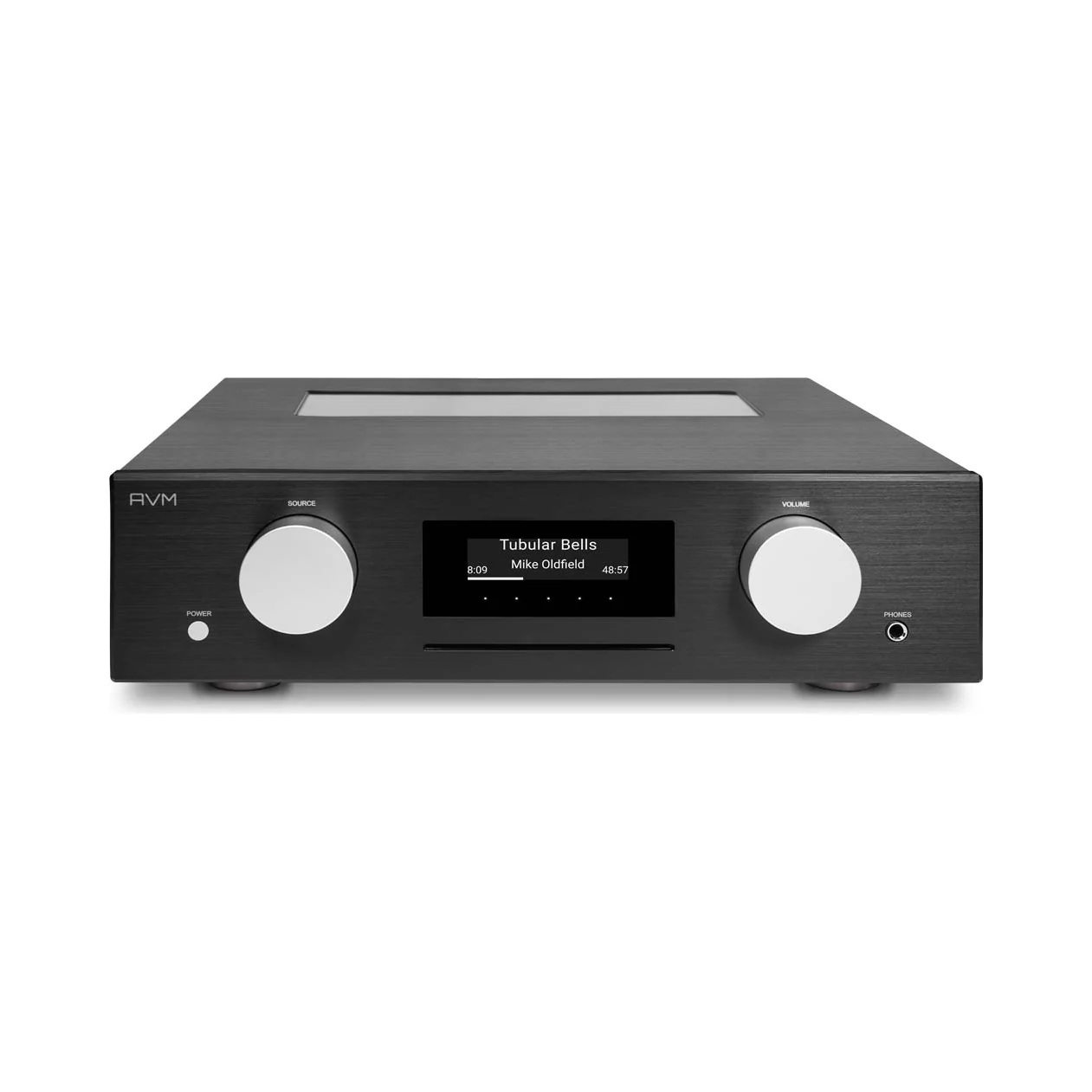 AVM CS 5.3 in Alu Black (schwarz), Ansicht von vorn