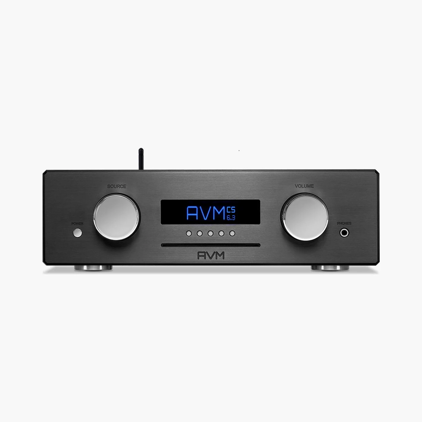 AVM CS 6.3 Alu Black (schwarz), Frontansicht