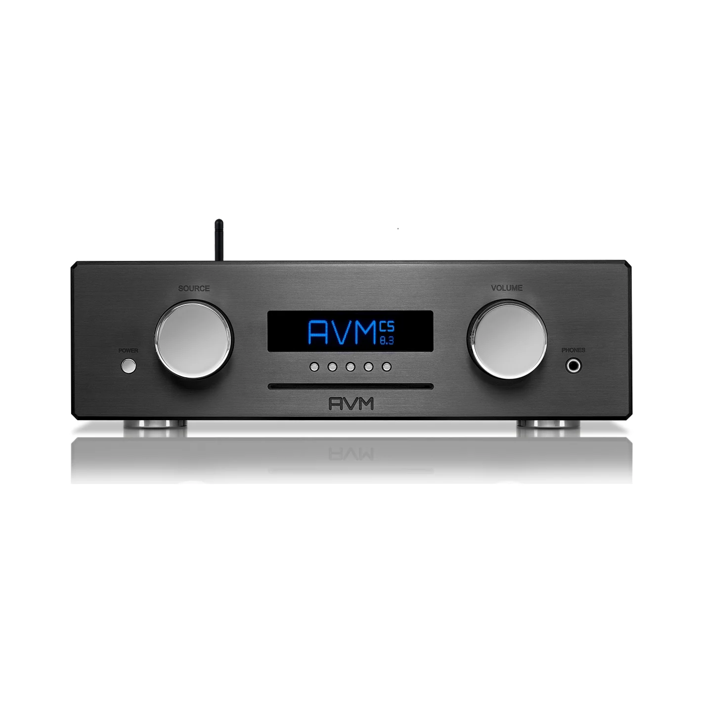 AVM CS 8.3 Alu Black (schwarz), Frontansicht