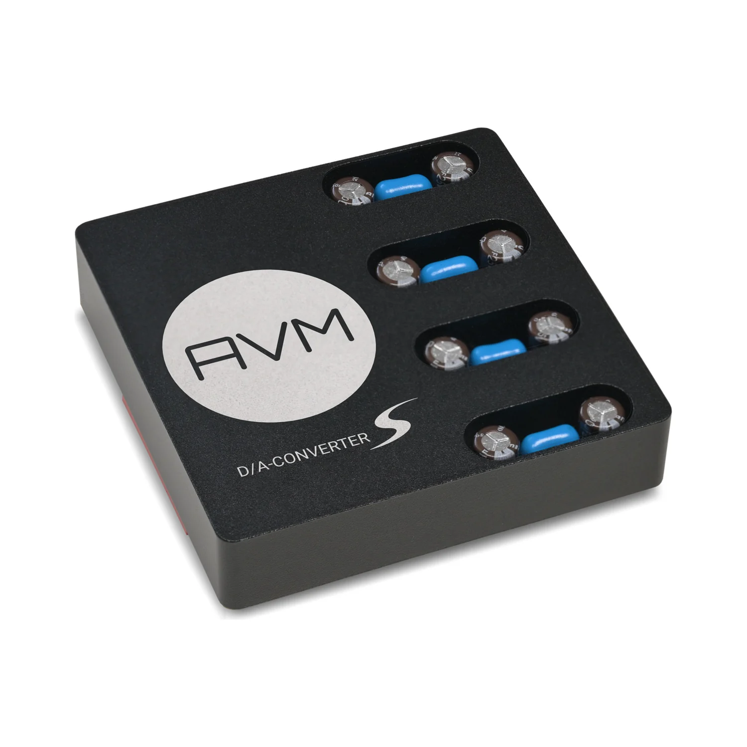 AVM DAC S Wandlermodul, Schrägansicht mit Kühlblock