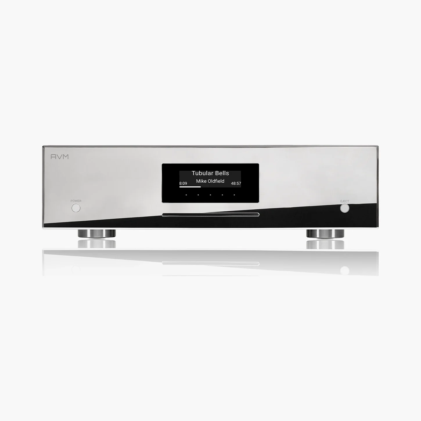 AVM MP 3.3 in Cellini (silber), Ansicht von vorn
