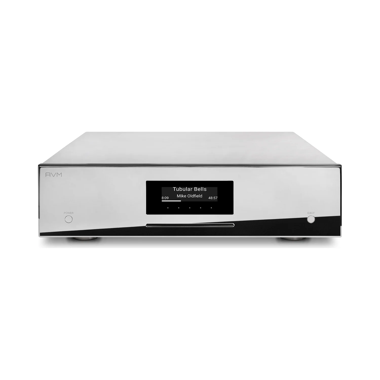 AVM MP 3.3 in Cellini (silber), Ansicht von vorn