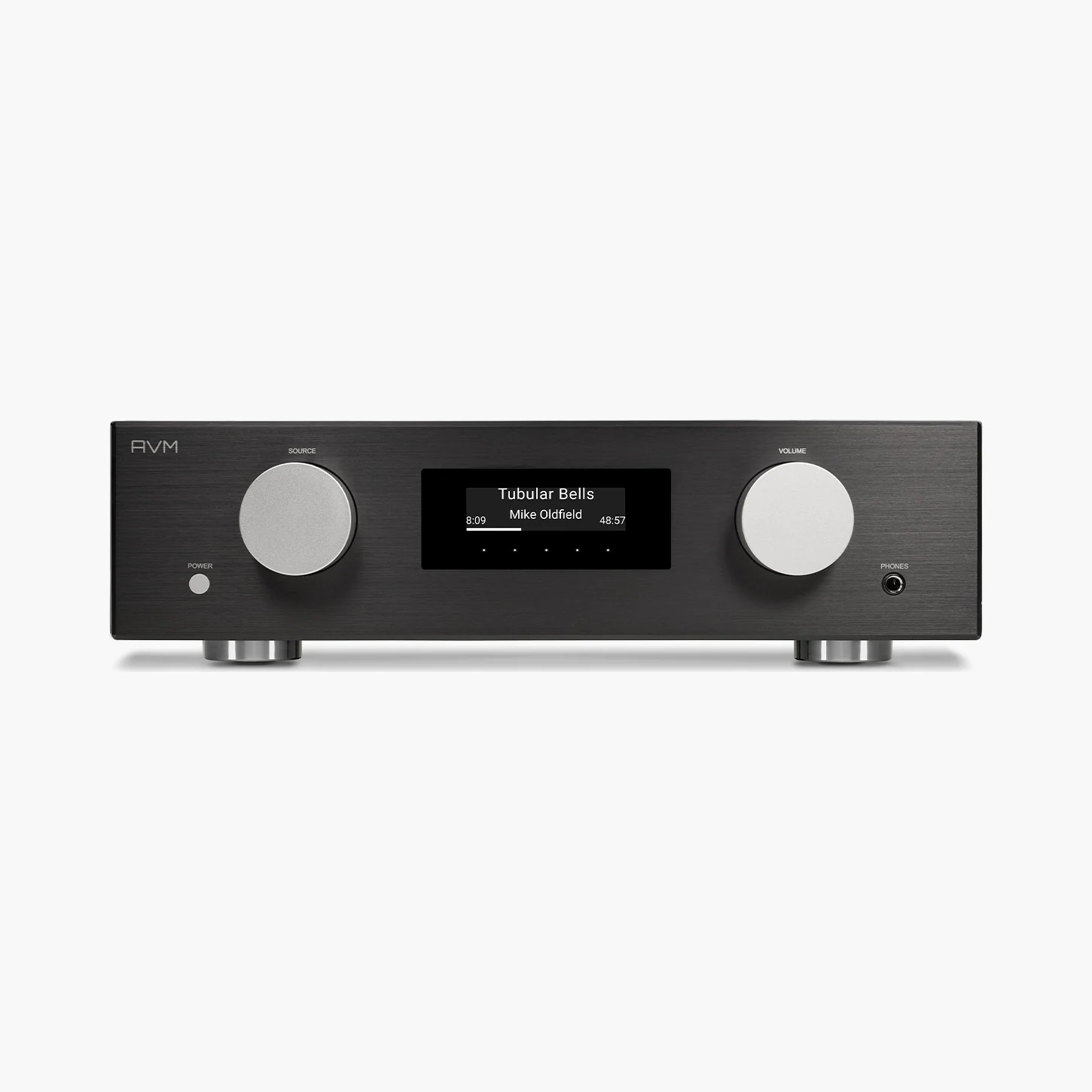 AVM PAS 3.3 in Alu Black (schwarz), Ansicht von vorn