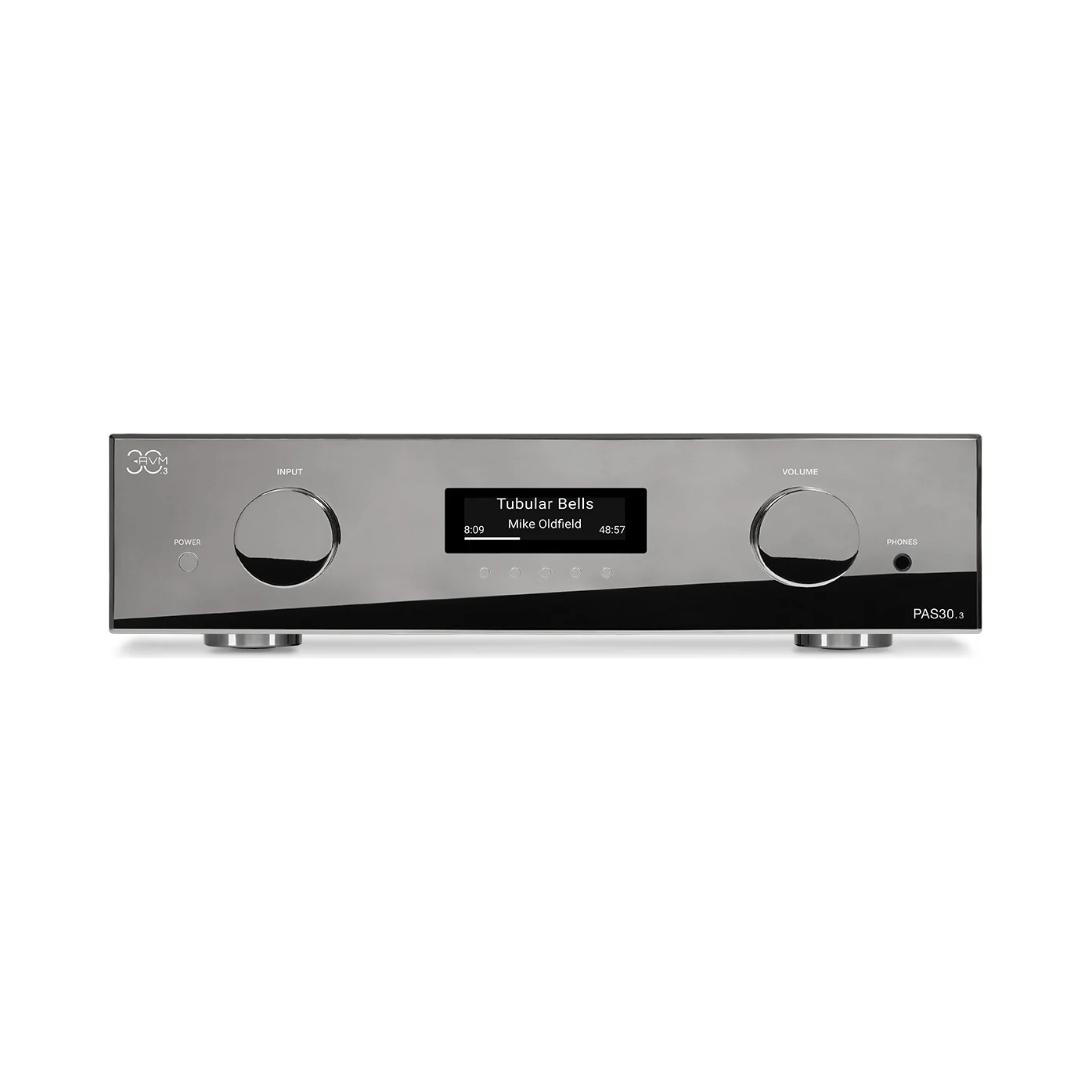 AVM PAS 30.3 Streaming-Vorverstärker in der Cellini-Ausführung mit verchromter Front