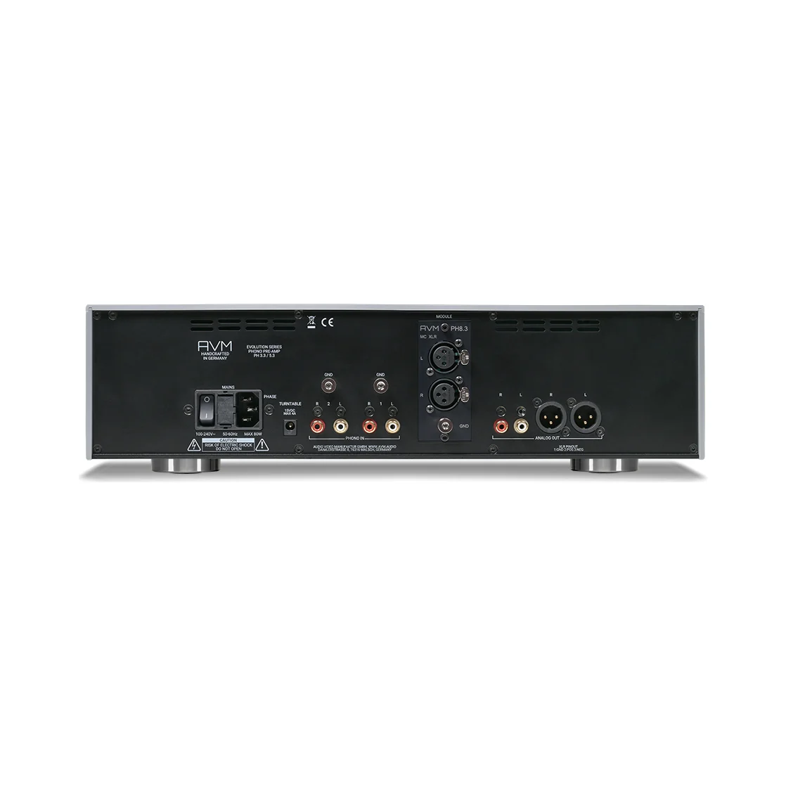 AVM PH 5.3, Rückseite mit allen Anschlüssen
