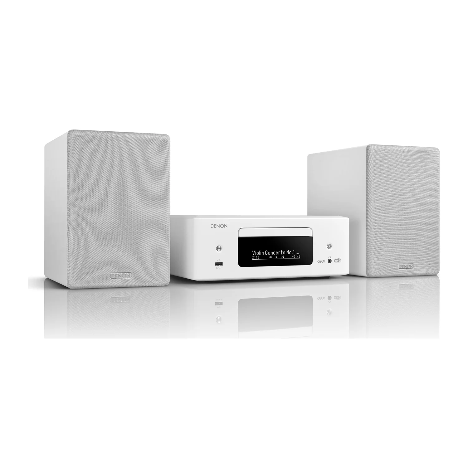 Denon CEOL N12DAB, Weiss, Winkelansicht