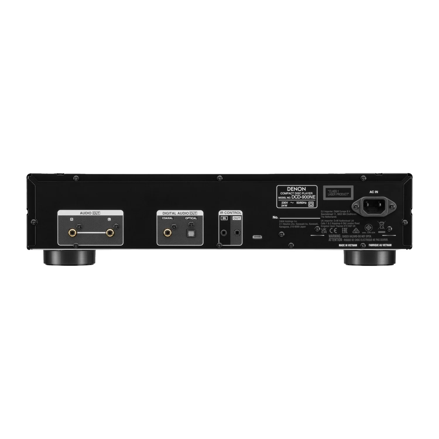 Denon DCD-900NE, Rückseite mit Anschlüssen