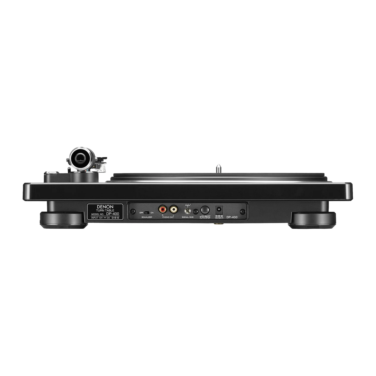Denon DP-400, Rueckseite mit Anschluessen
