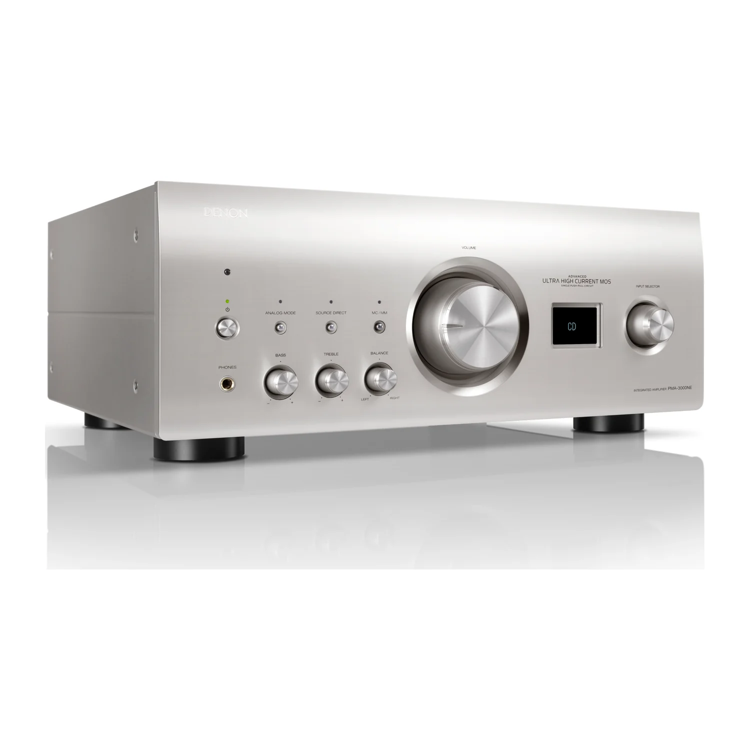 Denon PMA-3000NE, Winkelansicht Silber