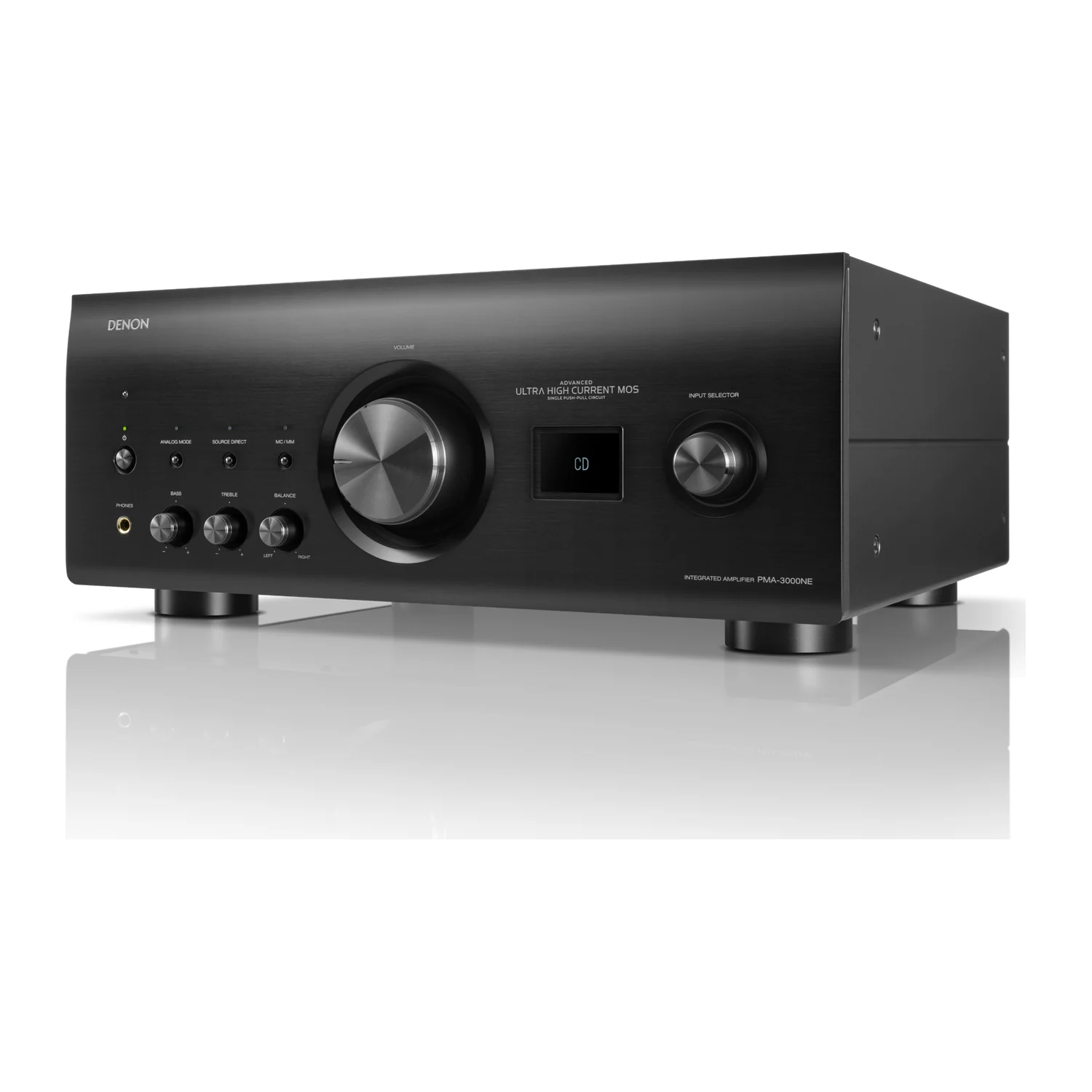 Denon PMA-3000NE, Winkelansicht Schwarz