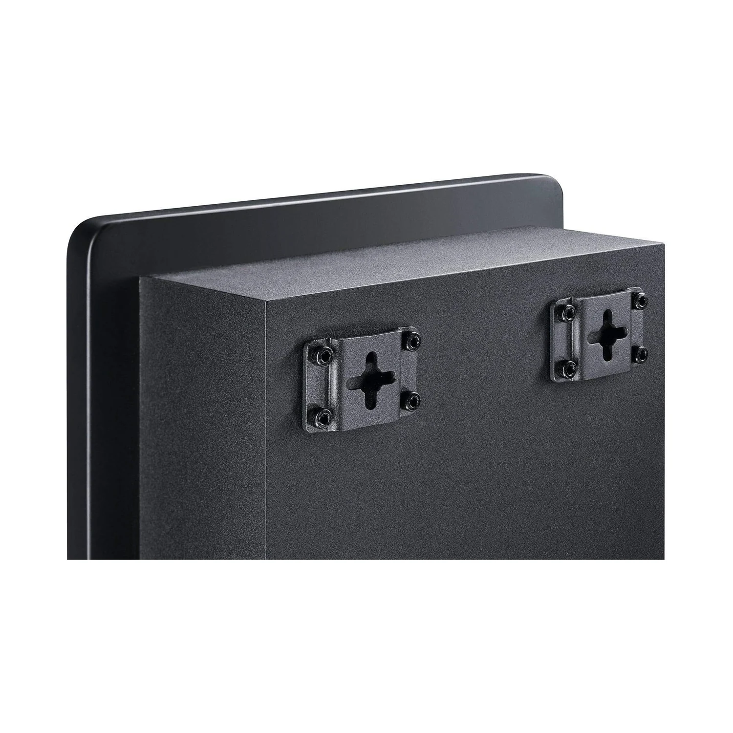 Heco Ambient Sub 88 F, Detail der Wandhalterung auf der Gehäuserückseite