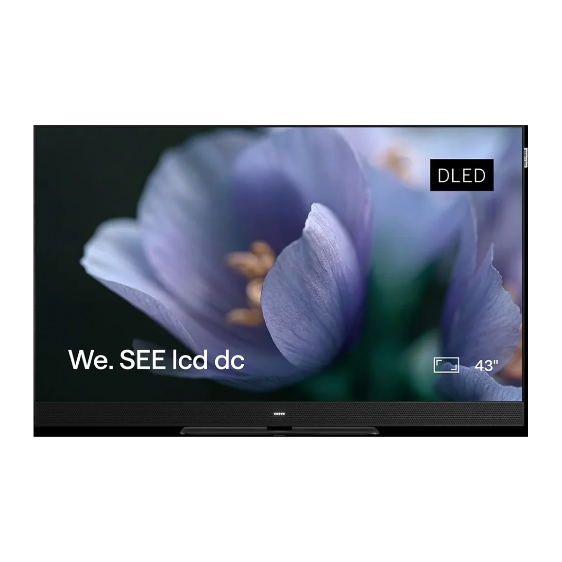 Loewe We. SEE 43 dc Fernseher mit eingeschaltetem Bildschirm