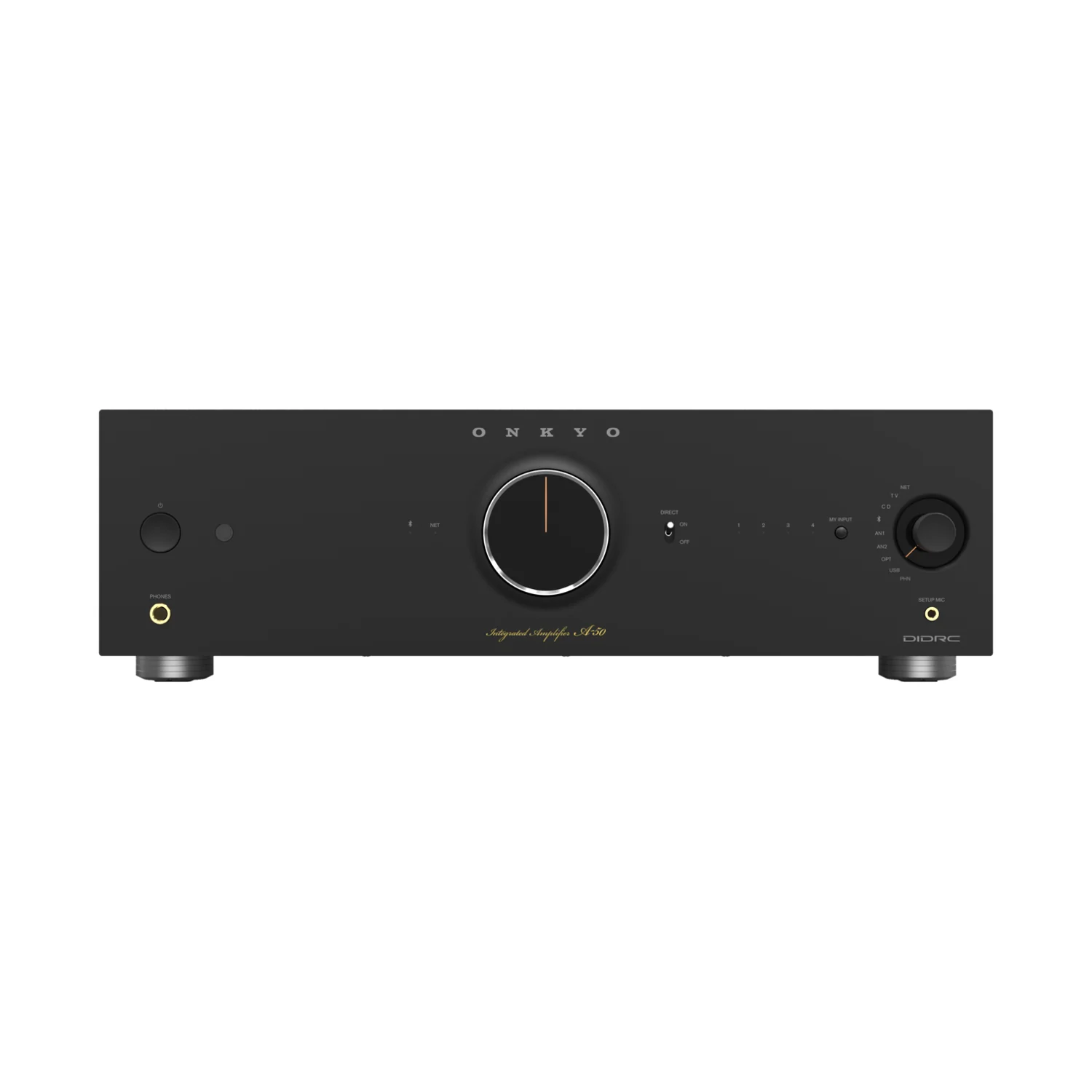 Onkyo Icon A-50 in Schwarz, Ansicht von vorn