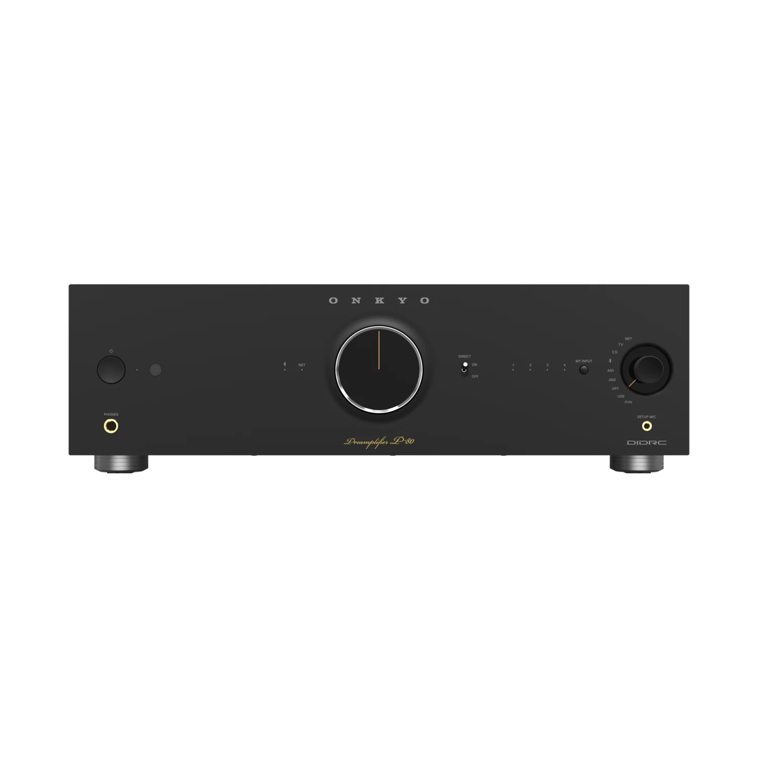 Onkyo Icon P-80 in Schwarz, Ansicht von vorn