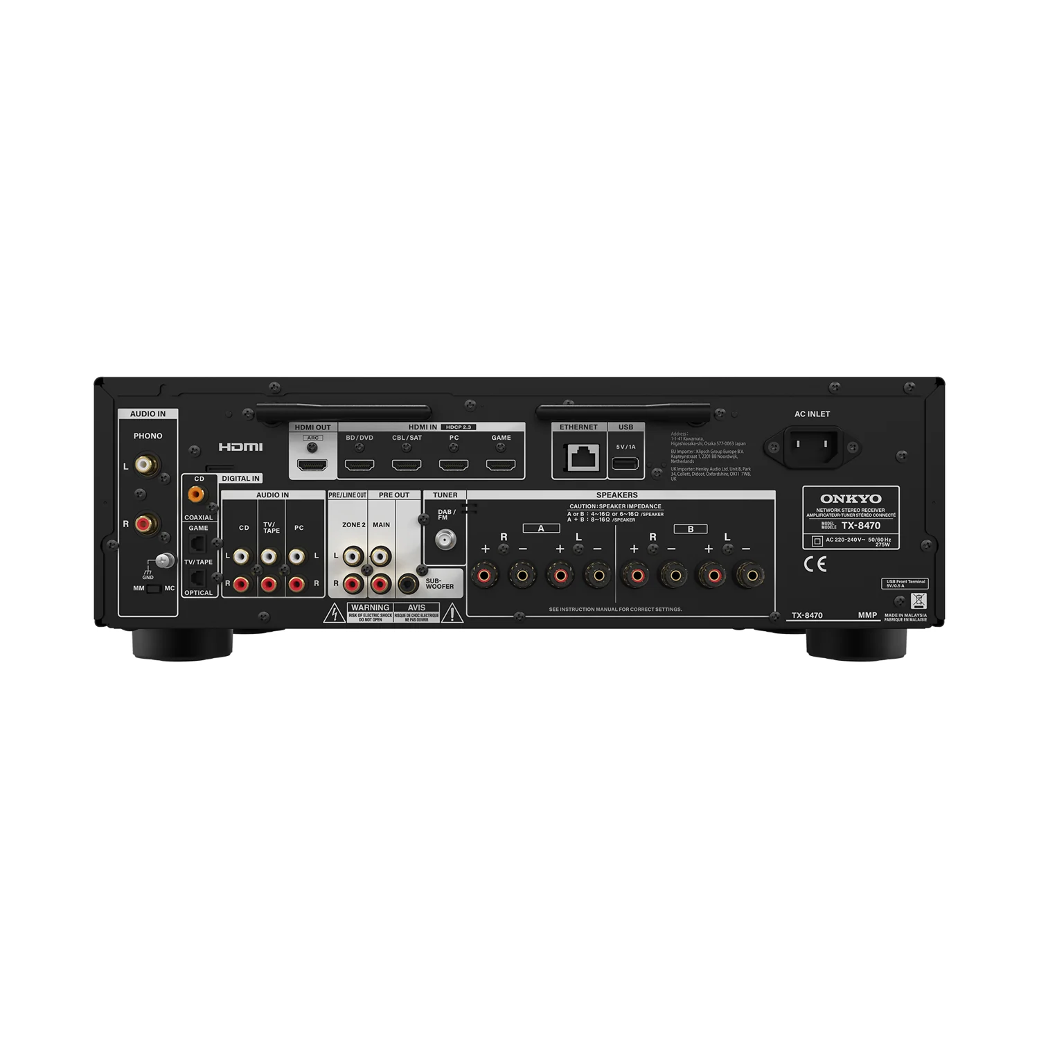 Onkyo tx 8470 rueckseite 1